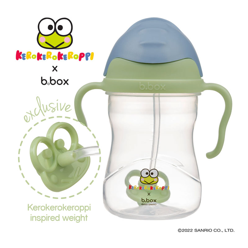 B.Box Kerokerokeroppi Sippy Cup 8oz | 6 months+ | Kids Cup | Drinking Cup | Kids Bottle | Drinking Bottle
